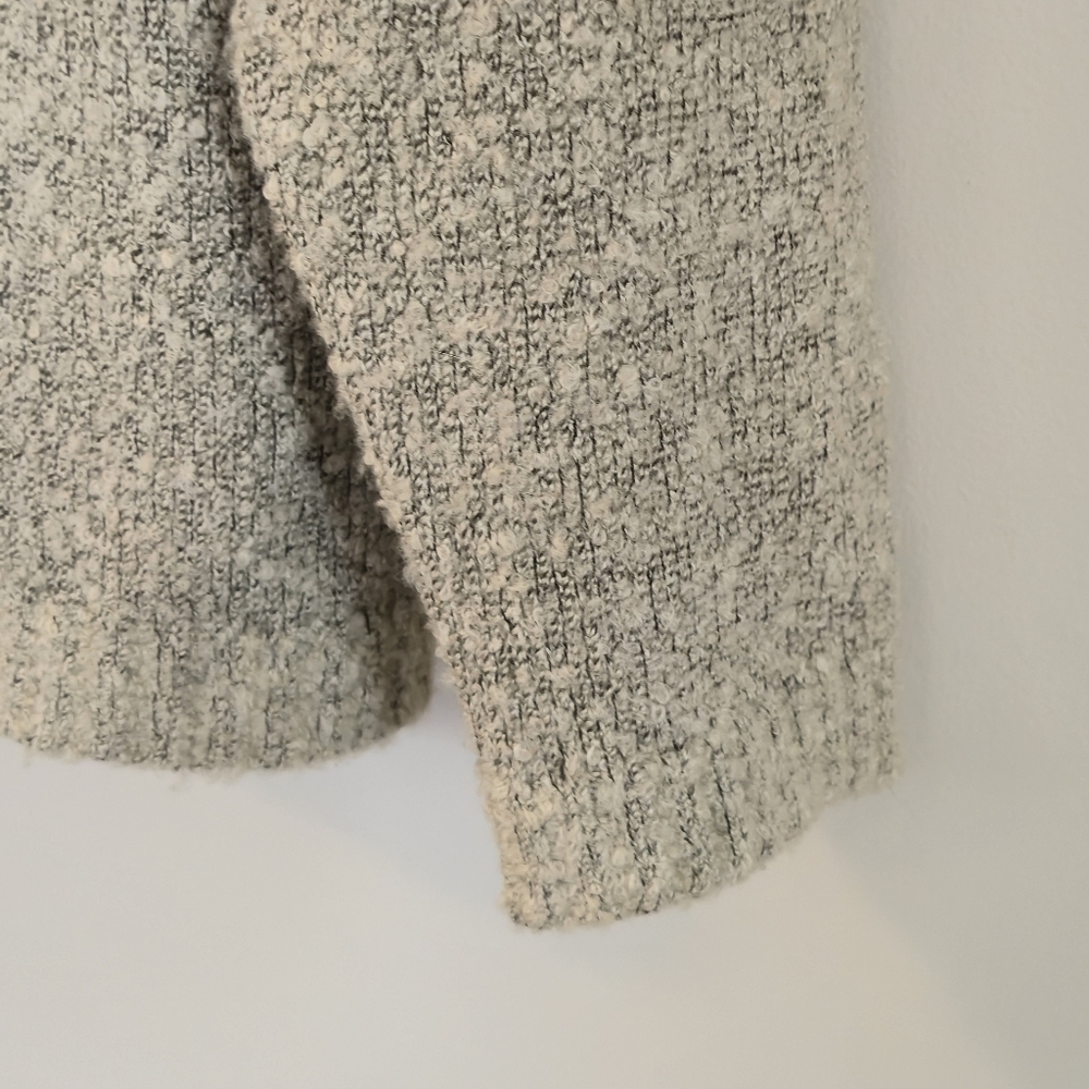 Penmans Medium Grey Marl Vintage Asymmetrical Mock Neck Knit Sweater Gorpcore - Picture 9 of 15